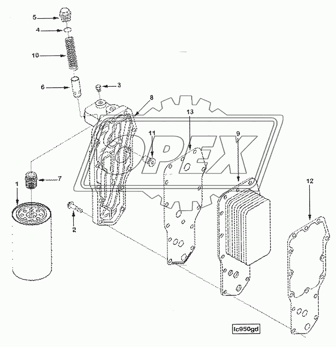 LC9091-03 Масляный радиатор